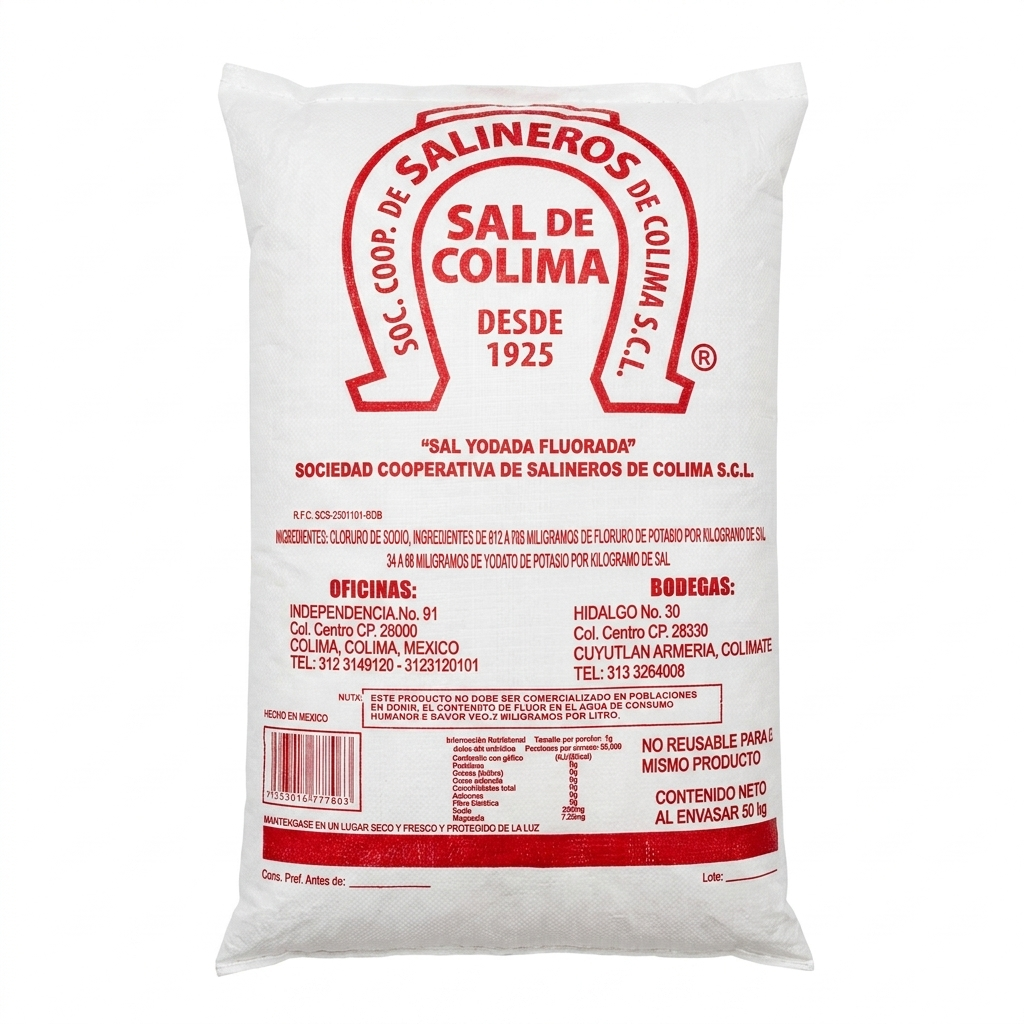 Sal Colima Herradura 50 kg — venta al mayoreo