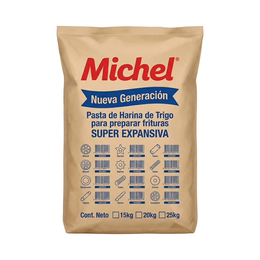 Pasta tubo Michel 15 kg — venta al mayoreo