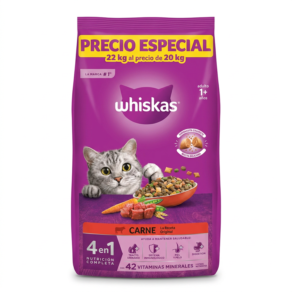 Whiskas 20+2 kg — venta al mayoreo