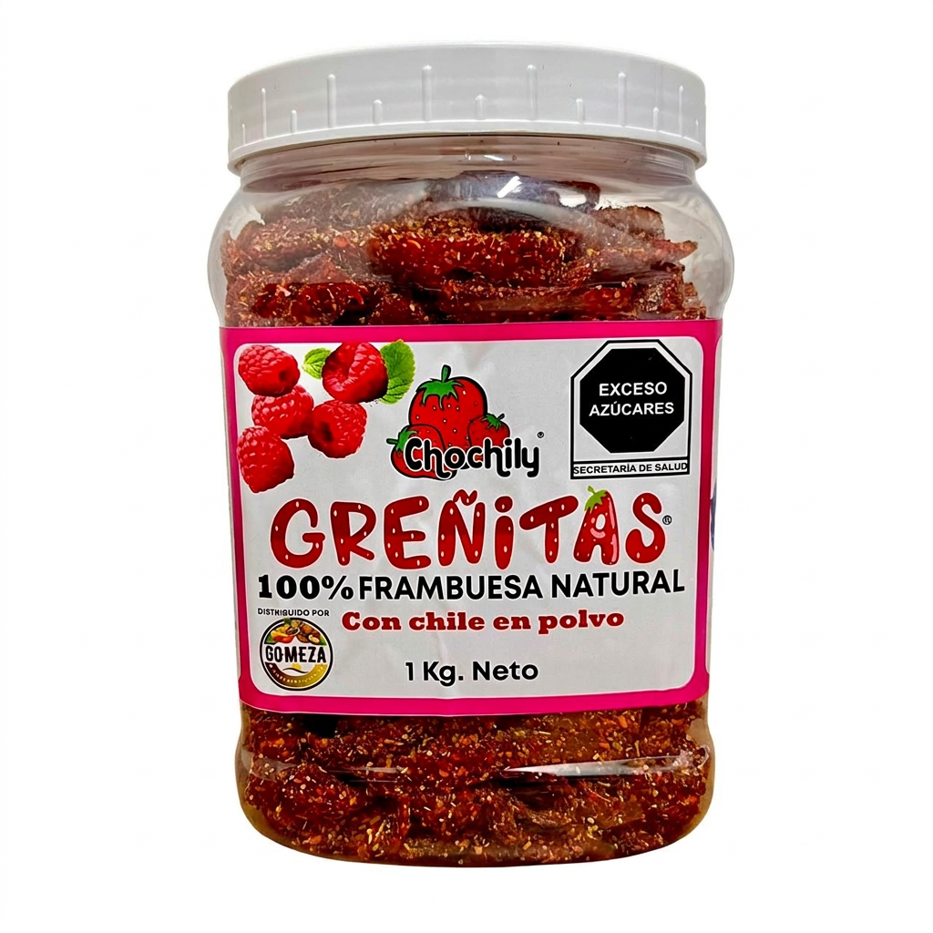 Greñitas de frambuesa 1 kg — venta al mayoreo