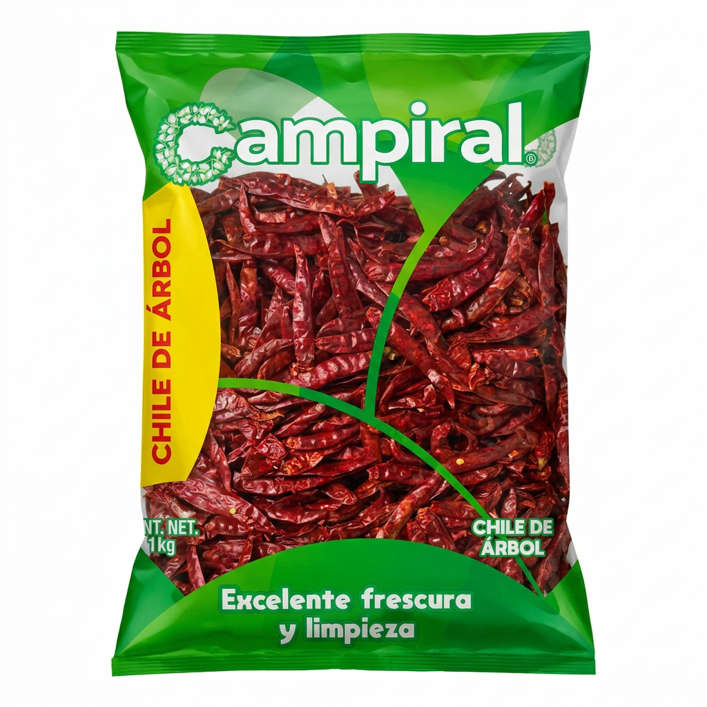 Chile descabado Campiral 1 kg — venta al mayoreo
