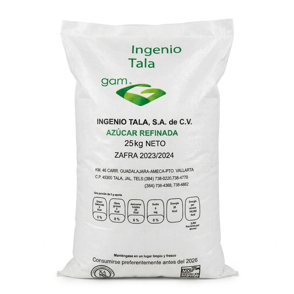 Azúcar refinada bulto 25 kg — venta al mayoreo