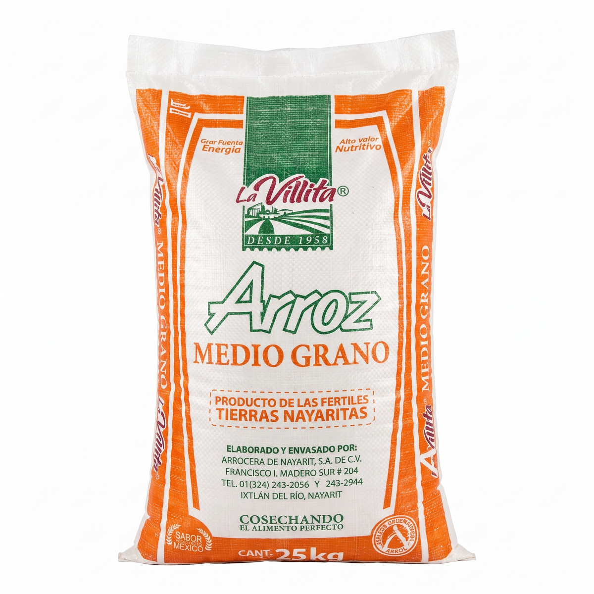 Arroz medio grano a granel — venta al mayoreo
