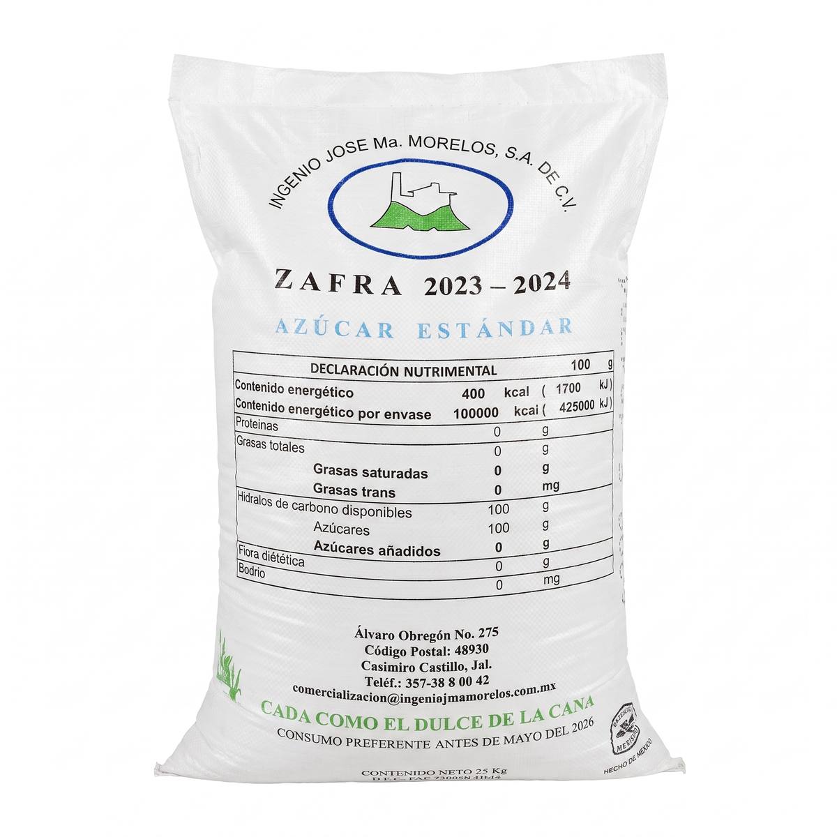 Azúcar estándar bulto 25 kg — venta al mayoreo