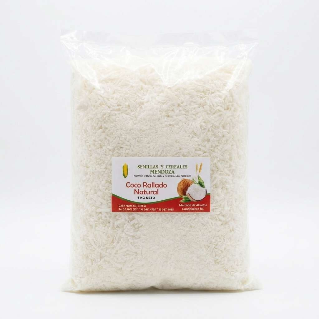 Coco rallado blanco 1 kg — venta al mayoreo