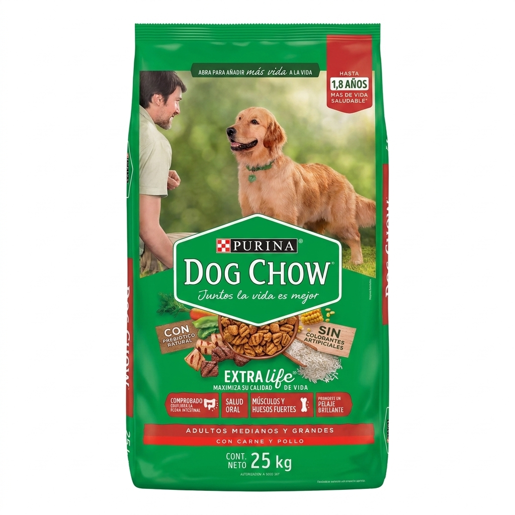 Dog Chow rojo razas medianas y grandes 25 kg — venta al mayoreo