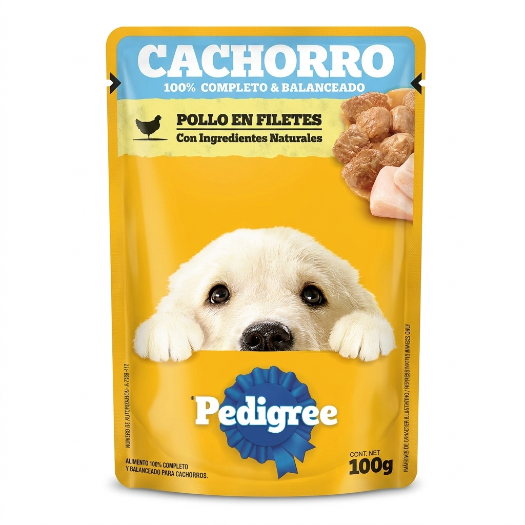 Exhibidor Pedigree cachorro pollo 12 piezas — venta al mayoreo