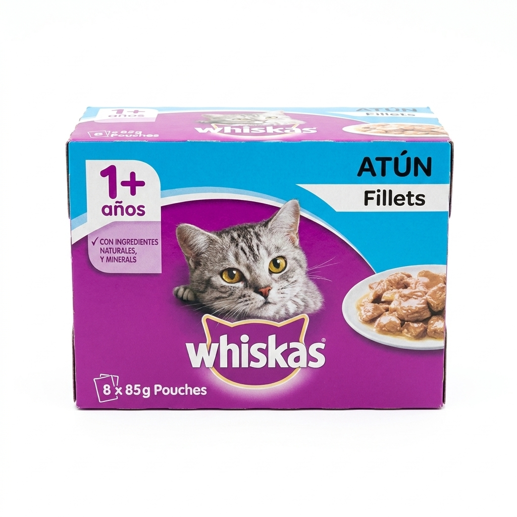 Exhibidor Whiskas atún 12 piezas — venta al mayoreo