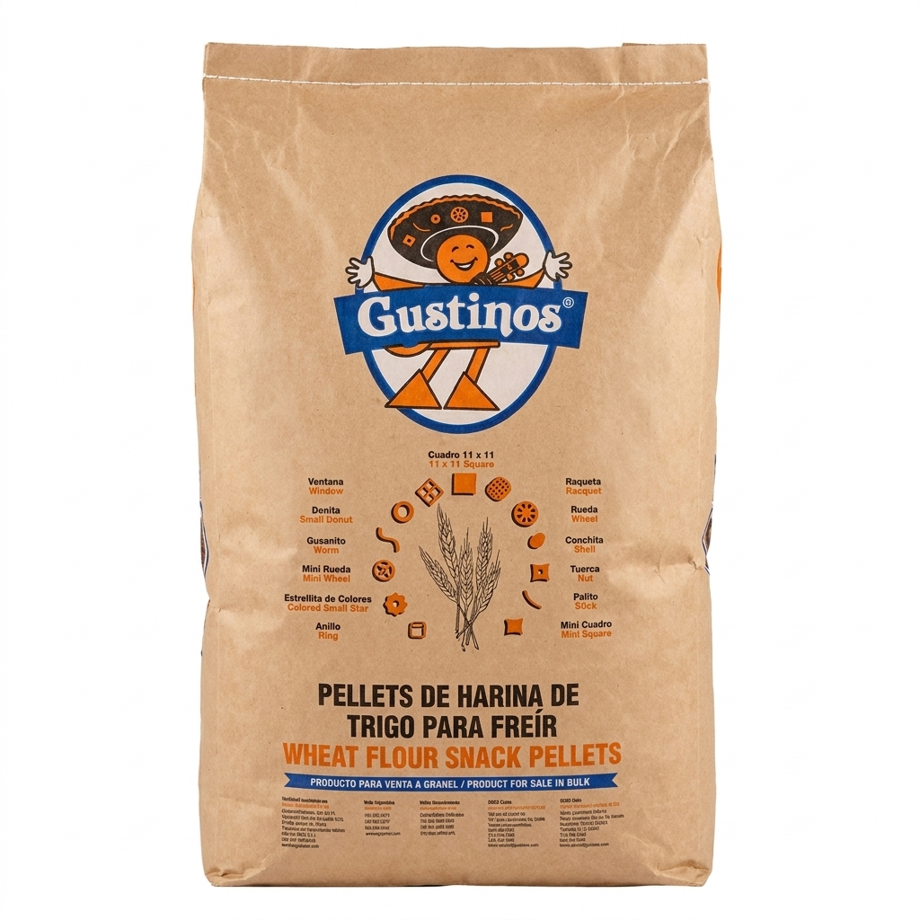 Pasta 4 X 4 Trigo 15 kg Gustinos