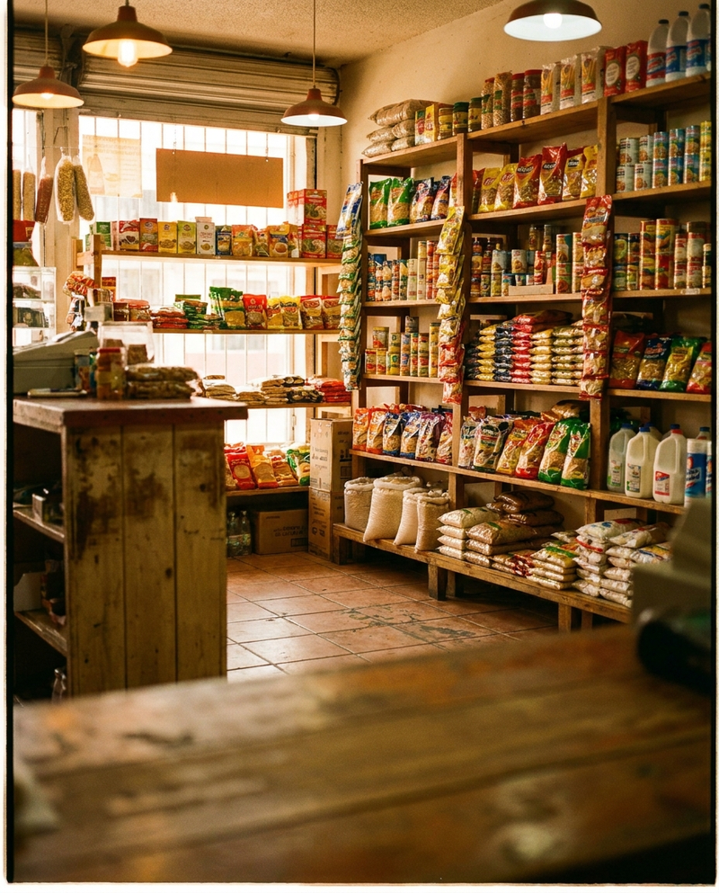 Tienda de abarrotes surtida