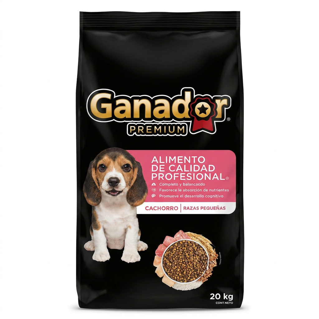 Ganador Premium R/P cachorro (rosa) 20 kg — venta al mayoreo