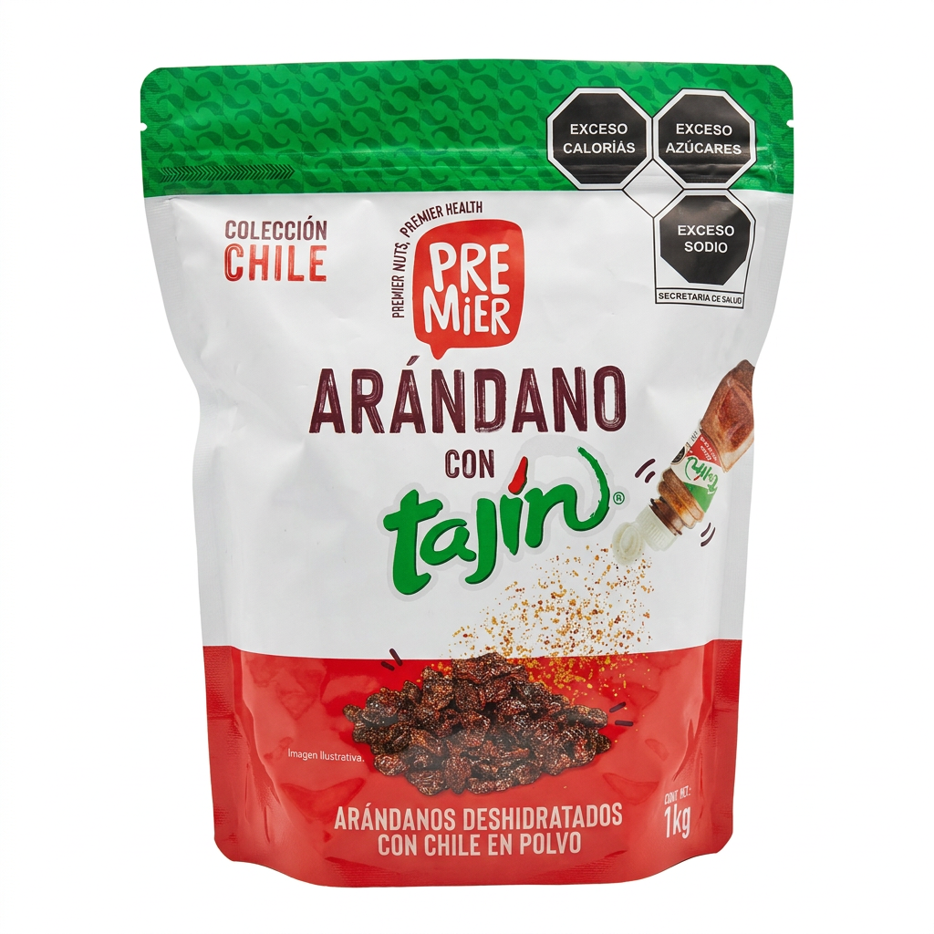 Arándano con Tajín 1 kg Premier — venta al mayoreo