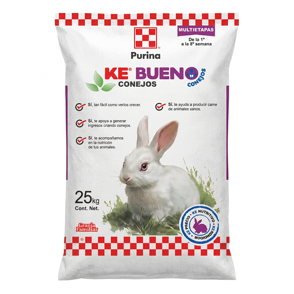 Conejina Purina 25 kg — venta al mayoreo